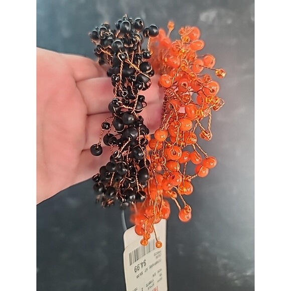 E18HTEEN KARAT Beaded Candle Ring Wreath Set - Picture 2 of 10